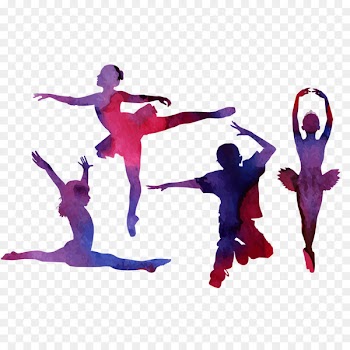 Dance Poster Ballet - Dancer silhouette material download 