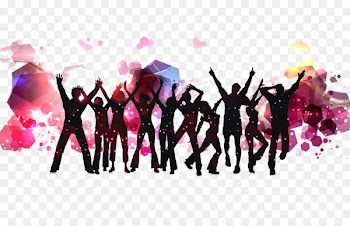 Dance Royalty-free Silhouette - Silhouettes of people dancing 