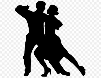 Dance Silhouette Drawing Clip art - Dancing Couple Silhouette PNG Clip Art Image 