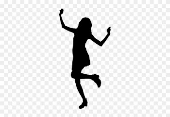 Dance Woman Bachelorette Party Clip Art - Outline Of Girl Dancing