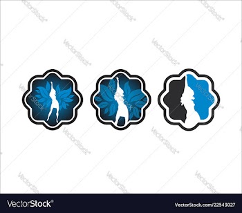Dance women logo vector image