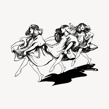 Dancer clipart, vintage hand drawn | Free Vector - rawpixel