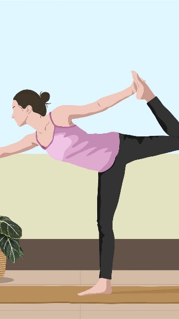 Dancer yoga pose iPhone wallpaper, | Free Photo Illustration - rawpixel