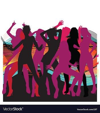 Dancin' Girls vector image