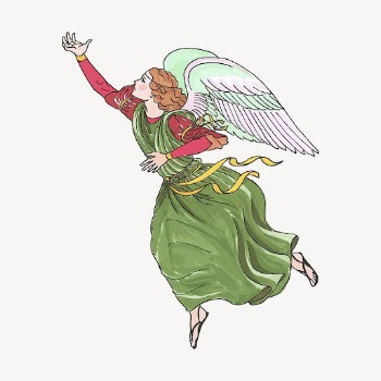 Dancing angel clipart, vintage illustration. | Free Photo - rawpixel