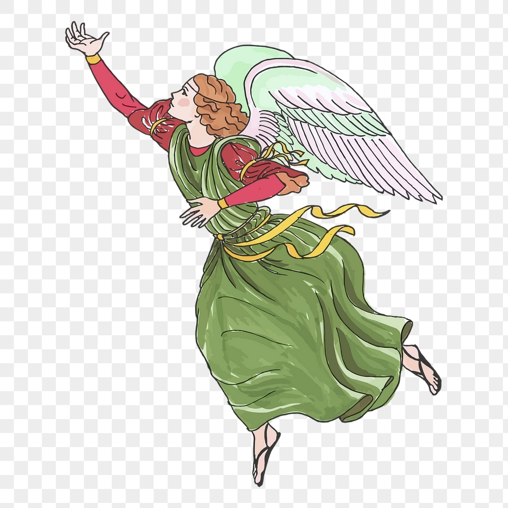Dancing angel png sticker, vintage | Free PNG - rawpixel