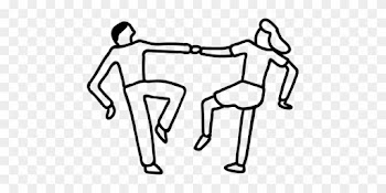Dancing, Couple, Dancers, Disco, Party - People Dancing Drawing Easy