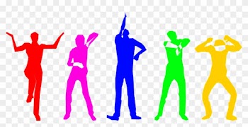 Dancing Executives Cliparts 24, Buy Clip Art - Colorful People Silhouette Png