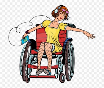 Dancing Girl In A Wheelchair By Studiostoks - Girl In Wheelchair Character