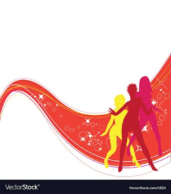 Dancing girls vector image