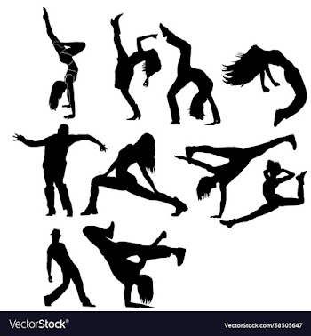 dancing silhouette people image
