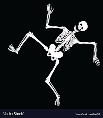  					Dancing skeleton vector&nbsp;image														