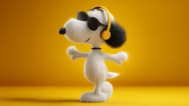 Dancing Snoopy in Sunglasses and Headphones Dancing Snoopy in Sunglasses and Headphones