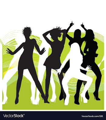 Dancing vector image