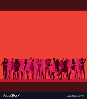 Dancing vector image
