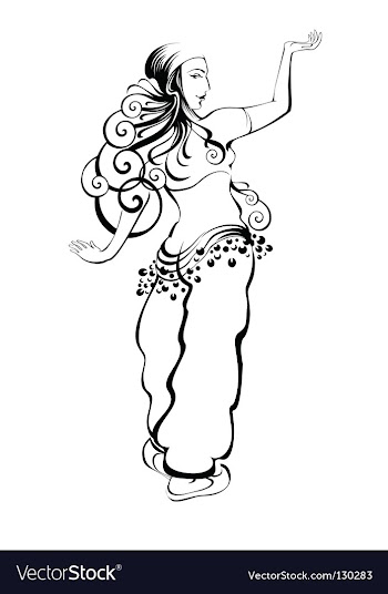 Dancing woman vector image