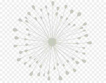 Dandelion Craft Fingerprint Stencil Rubber stamp - dandelion 