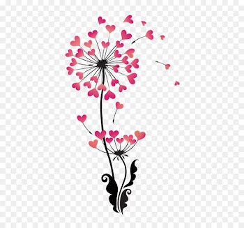 Dandelion Stock photography Clip art - Heart-shaped vector Dandelion 