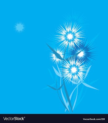 Dandelion stylized vector image