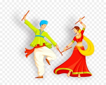 Dandiya Raas Garba Folk dance - Wedding invitation Bridegroom 