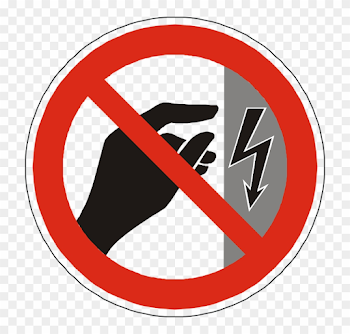 Danger Electricity Touch Sign Symbol Icon - Do Not Touch ...