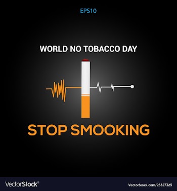 Danger tobacco and smoking vector image