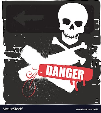 Danger vector image