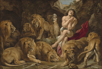 Daniel in the Lions' Den | Free Photo - rawpixel