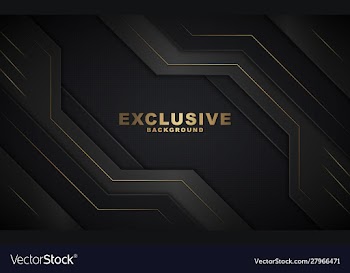 Dark abstract background with luxurious gold color vector image