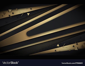 Dark abstract background with luxurious gold color vector image