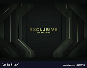 Dark abstract background with luxurious gold color vector image