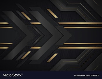 Dark abstract background with luxurious gold color vector image