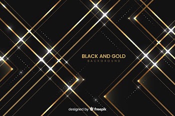 Dark and golden background Free Vector