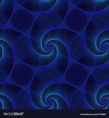 Dark blue abstract seamless fractal pattern vector image