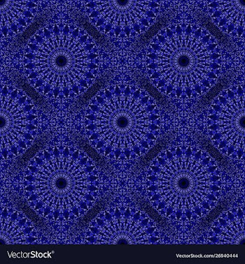 Dark blue bohemian geometrical mandala ornament vector image