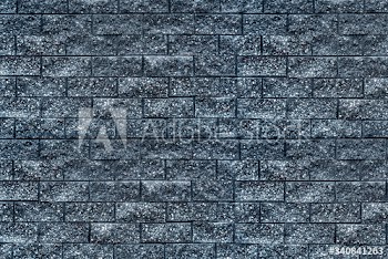 Dark blue brick wall