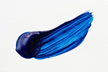 Dark blue brush stroke | Free stock illustration - 583677