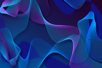 Dark blue wavy background Free Vector