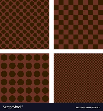 Dark brown geometric shape wallpaper set vector image