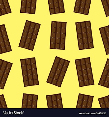 dark chocolate bar seamless pattern