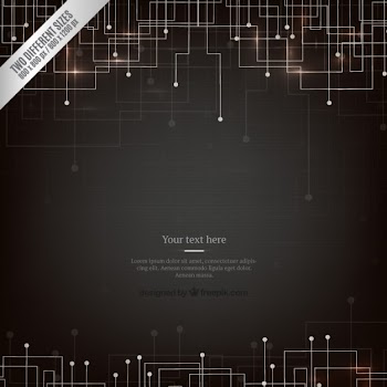 Dark circuit background Free Vector