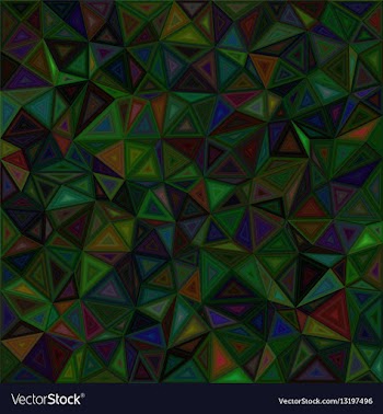 Dark color triangle mosaic background vector image