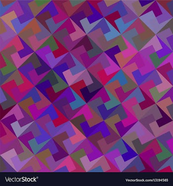 Dark colored mosaic pattern background design vector image