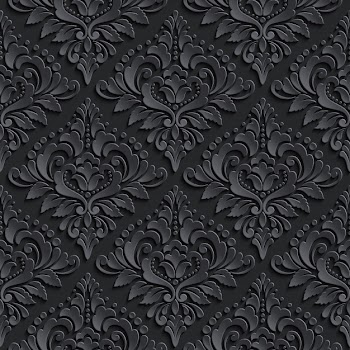 Dark damask seamless pattern background. elegant luxury texture for wallpapers Free Vector