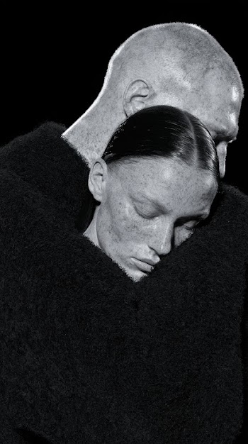 Dark Elegance: Surreal Embrace