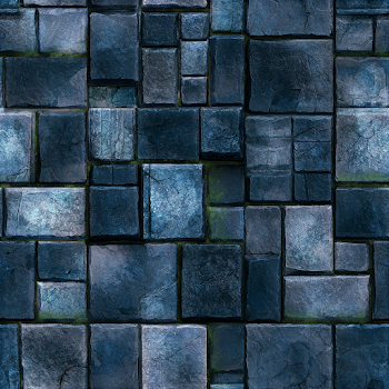 Dark Fantasy Ancient Crypt Stone Floor Texture