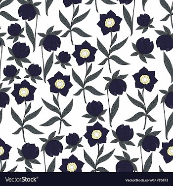  					Dark flowers seamless pattern for decoration vector image														