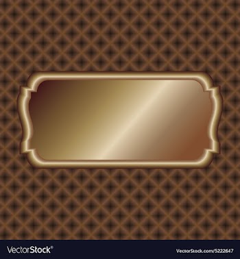 Dark-gold-label vector image