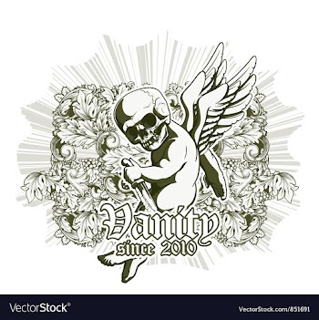 Dark gothic t-shirt design vector image