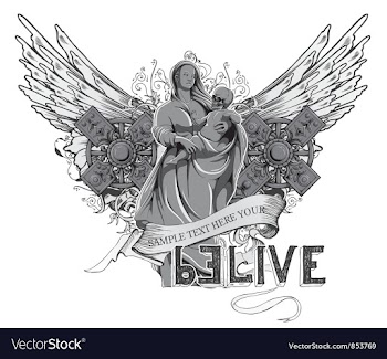 Dark gothic t-shirt design vector image
